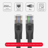 Płaski kabel sieciowy LAN UTP Cat.6 1Gbps 2m czarny | Unitek