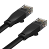Płaski kabel sieciowy LAN UTP Cat.6 1Gbps 20m czarny | Unitek