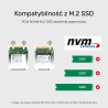 Stacja klonująca obudowa dysku 2x M.2 NVMe 20Gbps | Unitek