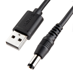 Kabel zasilający USB do wtyk DC 5.5 / 2.5mm 9V 1.5m | Unitek
