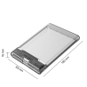 Przezroczysta obudowa dysku 2.5 USB 3.1 SATA III | Unitek