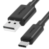 Kabel USB-A do USB-C krótki 25cm czarny | Unitek Y-C480BK