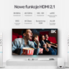 Kabel HDMI 2.1 8K 60Hz 4K 120Hz eARC 48Gbps 5m | Unitek C140W