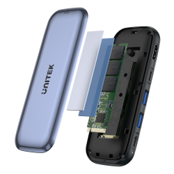 Hub USB-C z obudową dysku M.2 NVMe HDMI 4K PD 100W | Unitek