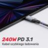 Kabel USB-C do USB-C Power Delivery 240W 2m | Unitek C14110GY-2M