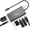 Hub USB-C 8w1 HDMI 4K VGA RJ45 SD Audio PD 100W | Unitek D1019B