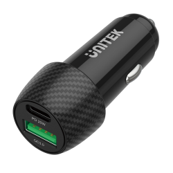 Ładowarka samochodowa USB-C USB-A 38W QC 3.0 PD | Unitek