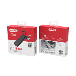 Hub aktywny USB-A do 4x USB-A 3.0 5Gbps | Unitek