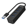 Hub aktywny USB-A do 4x USB-A 3.0 5Gbps | Unitek