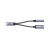 Adapter USB-C do minijack 3.5mm i USB-C PD 60W | Unitek M205A