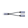 Adapter USB-C do 2x USB-C Audio i Power Delivery 18W | Unitek