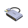 Adapter USB do HDMI i VGA FullHD 60Hz na 2 ekrany | Unitek