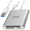 Czytnik kart USB-C USB 3.0 CF SD microSD | Unitek Y-9313D