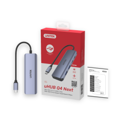 Hub USB-C do 2x USB-A 2x USB-C 5Gbps Aluminiowy | Unitek