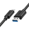 Kabel USB-C do USB-A 3.1 1m czarny 5Gbps | Unitek