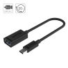 Adapter USB-C do USB OTG 15cm czarny | Unitek Y-C476BK