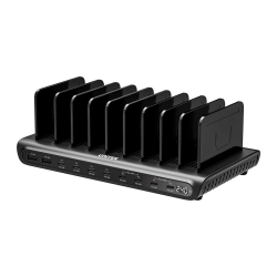 10-portowa stacja ładowania USB-C USB-A 240W | Unitek uCharge