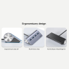 Ergonomiczny hub USB-C do 4x USB-A 5Gbps | Unitek uHUB Q4