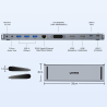Stacja dokująca USB-C DisplayLink 4K HDMI DVI PD 100W | Unitek