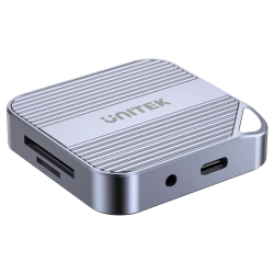 Magnetyczny czytnik kart SD/microSD USB-C 6w1 4K | Unitek