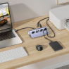 Ergonomiczny hub USB-C do 4x USB-A 5Gbps | Unitek uHUB Q4