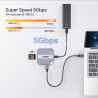 Magnetyczny czytnik kart SD/microSD USB-C 6w1 4K | Unitek