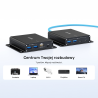 Przedłużacz USB 3.0 do 100m przez Ethernet z hubem | Unitek