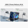 Ładowarka sieciowa 2x USB-C GaN 45W PD 3.0 | Unitek Zeno