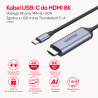 Kabel przewód USB-C do HDMI 2.1 8K 60Hz 1.8m | Unitek