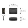 Łącznik beczka HDMI-HDMI 4K 60Hz HDR do 20m | Unitek A1013BK