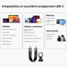 Kabel USB-C brelok USB4 40Gbps 240W 8K 13cm | Unitek C14179ABK
