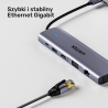 Hub USB-C 11w1 Dual Display HDMI VGA PD 100W | Unitek uHUB