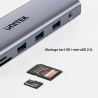 Hub USB-C 11w1 Dual Display HDMI VGA PD 100W | Unitek uHUB
