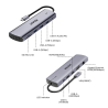 Hub USB-C 11w1 Dual Display HDMI VGA PD 100W | Unitek uHUB