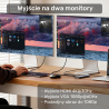 Hub USB-C 11w1 Dual Display HDMI VGA PD 100W | Unitek uHUB