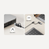 Klawiatura przewodowa nożycowa USB-C USB-A | Unitek SlimTap
