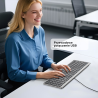 Klawiatura przewodowa nożycowa USB-C USB-A | Unitek SlimTap