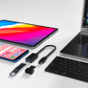 Adapter USB-C do USB OTG 15cm czarny | Unitek Y-C476BK