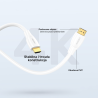 Kabel przewód HDMI 2.1 8K 60Hz biały 0,5m | Unitek C11090AWH