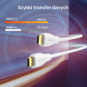 Kabel przewód HDMI 2.1 8K 60Hz biały 7m | Unitek C11090AWH