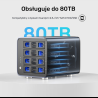 4-dyskowa obudowa RAID 0/1/5/10 USB-C SATA SSD/HDD | Unitek
