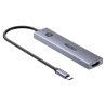 Hub rozdzielacz USB-C 7w1 4K 60Hz PD 100W | Unitek uHUB S7 Pro
