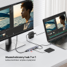 Hub rozdzielacz USB-C 7w1 4K 60Hz PD 100W | Unitek uHUB S7 Pro