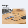 Hub rozdzielacz USB-C 7w1 4K 60Hz PD 100W | Unitek uHUB S7 Pro