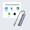 Hub rozdzielacz USB-C 7w1 4K 60Hz PD 100W | Unitek uHUB S7 Pro