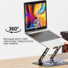 Obrotowa podstawka chłodząca pod laptopa 360° | Unitek