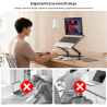 Obrotowa podstawka chłodząca pod laptopa 360° | Unitek