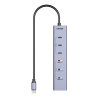Aktywny hub USB-C 7w1 3x USB-C 4x USB-A z zasilaczem | Unitek