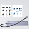 Aktywny hub USB-C 7w1 3x USB-C 4x USB-A z zasilaczem | Unitek