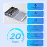 Obudowa RAID 2x M.2 NVMe/SATA 20Gbps klonowanie | Unitek